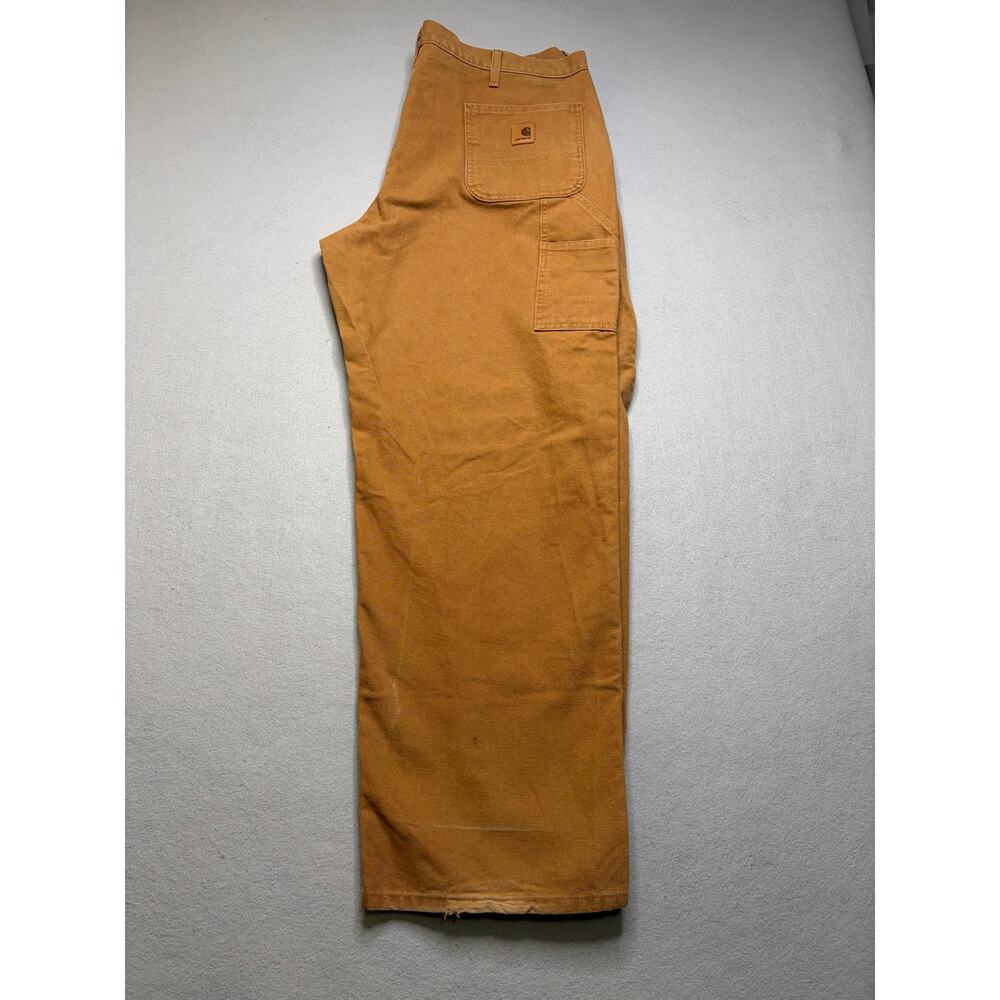 Carhartt B11 BRN Duck Carpenter Work Pants Men's 42x32 Brown Original‎ Dungaree